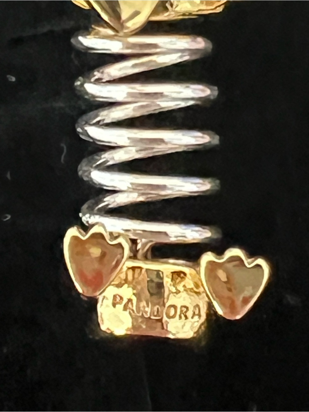 Pandora Gold and Silver Pixar Disney Slinky Dog Charm - Picture 10 of 12